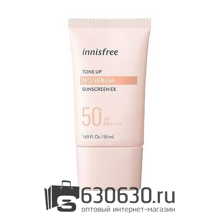 Солнцезащитный корректирующий крем для жирной кожи Innisfree "Tone Up No Sebum Sunscreen Ex SPF50+ PA++++" 50ml