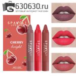 Набор помад из 3-х топовых оттенков Sparcli Lipstick "Cherry Bright"
