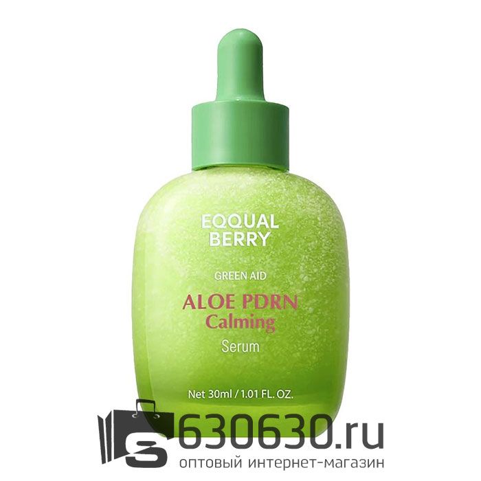 Успокаивающая сыворотка с PDRN алоэ Eqqual Berry "Green Aid Aloe Pdrn Calming Serum" 30 ml