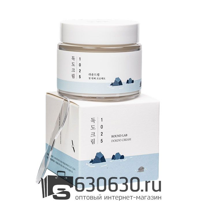 Легкий увлажняющий крем для лица с комплексом минералов Round Lab "1025 Dokdo Light Cream" 80 ml