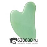 Скребок гуаша для массажа лица и тела "Сердце" 1шт. (в ассортименте)