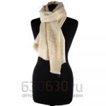 Палантин 3D Fendi Двухсторонний (Кремовый/Золотистый)