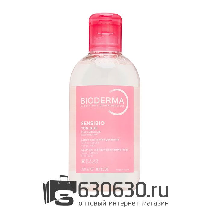 Тонизирующий успокаивающий лосьон для чувствительной кожи лица с аллантоином Bioderma "Sensibio Tonique" 250 ml