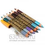Тени - карандаш для век Helena Rubinstein с точилкой 2цв. (6шт)