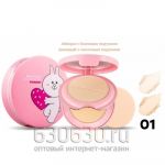 Пудра Million Pauline Powdery Cake + спонжик, 24гр тон 01