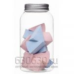 Спонжики для макияжа в баночке,12 шт