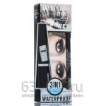 Тушь для ресниц+карандаш+подводка "3in1 new Eyebrow Pencol Eyeliner Mascara" (серебро)