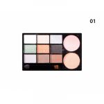 Палитра теней  + румяна  Versace"Sheer Eye Shadow 9 And Blush 2" 20 g