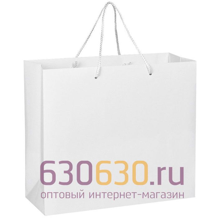 Подарочный Пакет белый без логотипа 35 х 25 х 10 см